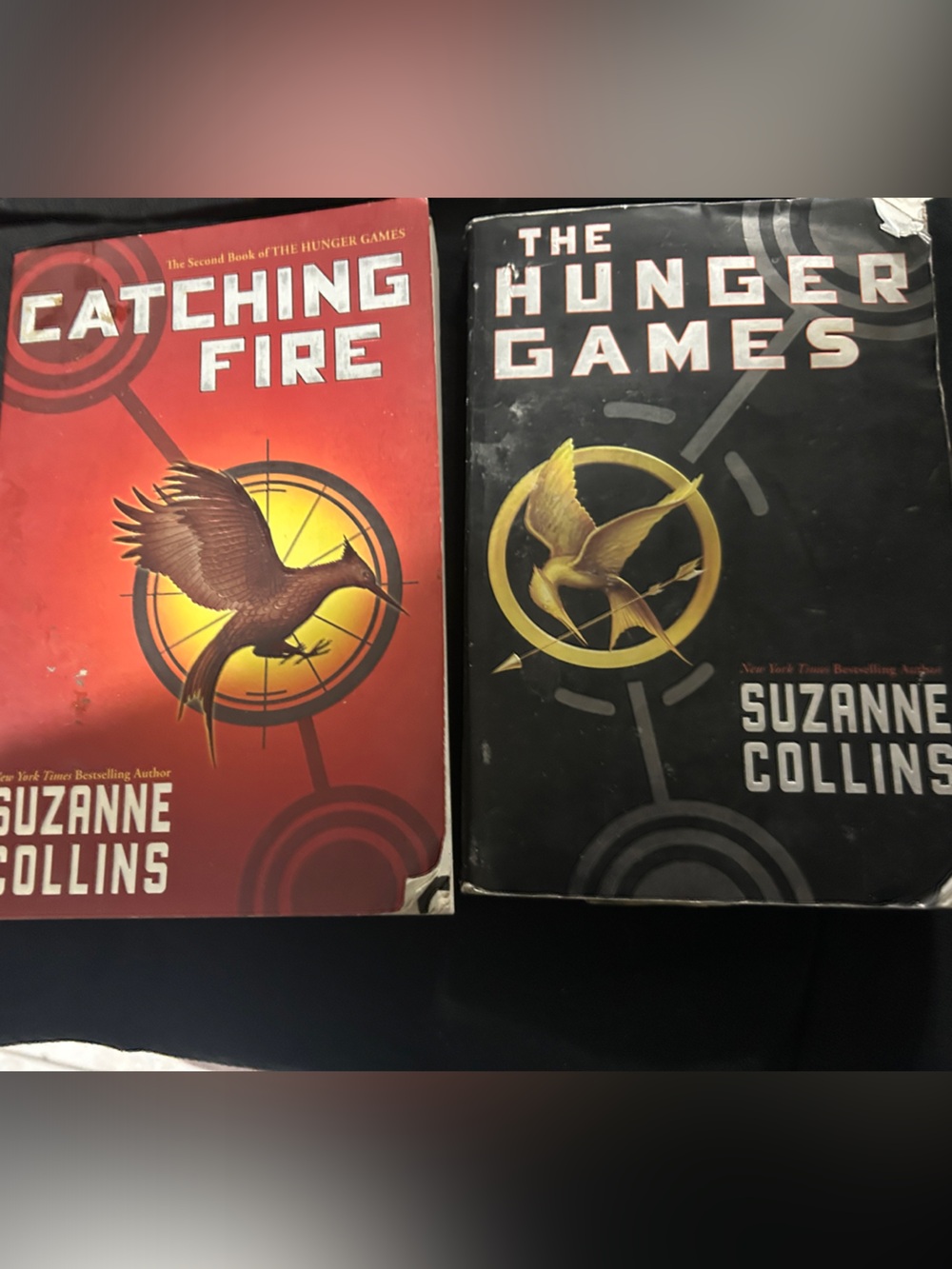 The Hunger Games & Catching Fire Paperback Set - - Red & Black